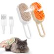 3 in 1 Steam Pet Grooming Brush with Spray Massage Comb for Dogs and Cats Hair Removal