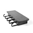 Wall Mounted Bamboo Key Holder Rack with Hooks – Decorative Key and Coat Organizer for Entryway and Home Storage