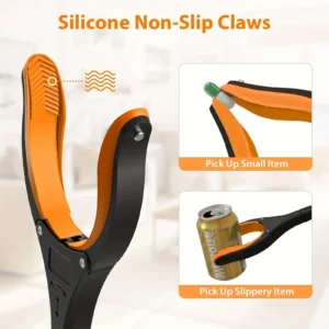 32 Inch Rotating Grabber Reacher Tool with 360° Grip, Lightweight Heavy Duty Multi-Purpose Pick-Up Tool