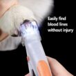 LED Pet Nail Clipper for Cats & Dogs – Professional Grooming Scissors with Safety Light & Precision Nail Cutter