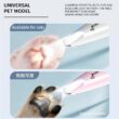 Waterproof Pet Paw Trimmer with LED Light – Low Noise Electric Grooming Clipper for Dog & Cat Face, Feet, Ears and Paw Hair