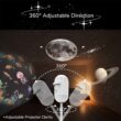 Mini Galaxy Star Projector Night Light 2 in 1 Atmosphere Lamp for Bedroom, Car and Home Decoration