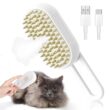 3 in 1 Steam Pet Grooming Brush with Spray Massage Comb for Dogs and Cats Hair Removal