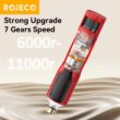 ROJECO Rechargeable Pet Nail Grinder with LED Light – 7 Speed Electric Nail Trimmer for Dogs and Cats