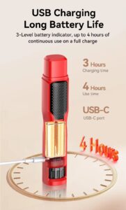 ROJECO Rechargeable Pet Nail Grinder with LED Light – 7 Speed Electric Nail Trimmer for Dogs and Cats