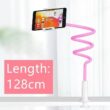 128cm Flexible Phone Holder Stand with 360° Rotating Clamp Mount for Bed, Desk & Headboard – Compatible with 3.5 to 6.7 Inch Phones