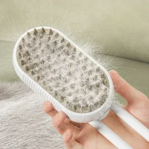 3 in 1 Steam Pet Grooming Brush with Spray Massage Comb for Dogs and Cats Hair Removal