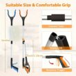 32 Inch Rotating Grabber Reacher Tool with 360° Grip, Lightweight Heavy Duty Multi-Purpose Pick-Up Tool
