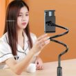 128cm Flexible Phone Holder Stand with 360° Rotating Clamp Mount for Bed, Desk & Headboard – Compatible with 3.5 to 6.7 Inch Phones
