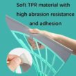 Silicone Rubber Broom Mop with Squeegee for Floor Cleaning Pet Hair and Bathroom Use (1pcs)