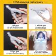 LED Pet Nail Clipper for Cats & Dogs – Professional Grooming Scissors with Safety Light & Precision Nail Cutter
