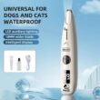 Waterproof Pet Paw Trimmer with LED Light – Low Noise Electric Grooming Clipper for Dog & Cat Face, Feet, Ears and Paw Hair