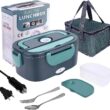Portable Electric Lunch Box 1.5L Leakproof Food Warmer for Car and Home Use