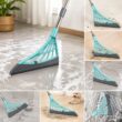 Silicone Rubber Broom Mop with Squeegee for Floor Cleaning Pet Hair and Bathroom Use (1pcs)