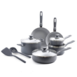 GreenPan Dover 12-Piece Cookware Set - Gray