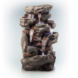 Alpine Corporation 52-in H Resin Electric Powered Tiered Outdoor Fountain Pump Included