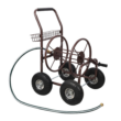 WOW PIONEER Heavy Duty Mobile Garden Hose Reel Cart with Storage Basket
