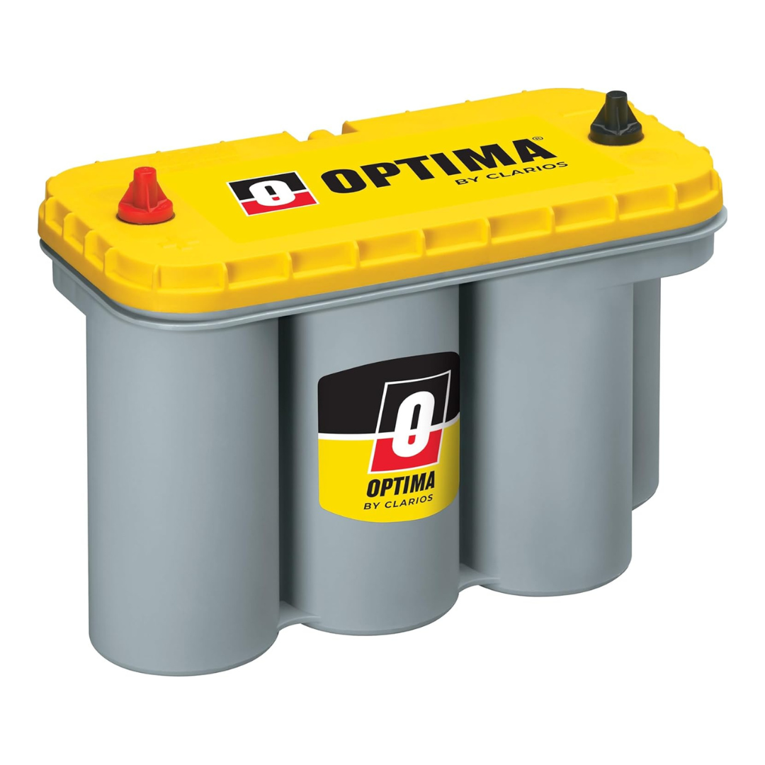 OPTIMA Batteries High Performance D31T YELLOWTOP Dual Purpose Sealed AGM Car, Truck And SUV Battery, 900 CCA, Maintenance Free, Versatile Mounting OPTIMA Batteries High Performance D31T YELLOWTOP Dual Purpose Sealed AGM Car, Truck And SUV Battery, 900 CCA, Maintenance Free, Versatile Mounting
