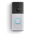 Ring Wired Doorbell Plus (newest model), Home or business security, Retinal 2K with wide-angle video, 4x Enhanced Zoom, and Low-Light Sight, Nickel Silver