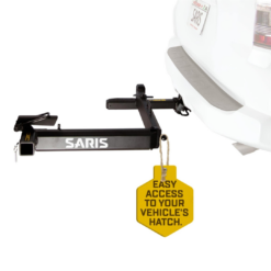 Saris Swing Away Hitch Adapter - 2 Inch Receiver - 250 lb Capacity - Foldable Hitch Cargo Carrier