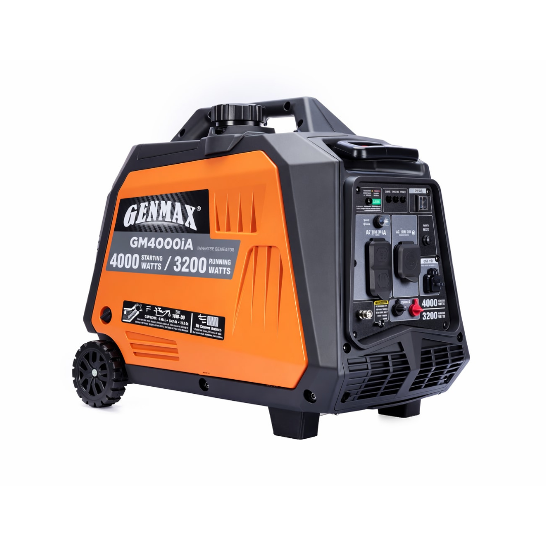 GENMAX 4000 Starting / 3200 Running Watt Gasoline Single Fuel Portable Generator GENMAX 4000 Starting / 3200 Running Watt Gasoline Single Fuel Portable Generator