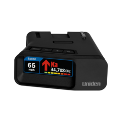 Uniden R7 Extreme Long-Range Laser-Radar Detector, Built-in GPS w/ Real-Time Alerts, Dual-Antennas Front & Rear w/Directional Arrows, Voice Alerts, Red Light Camera and Speed Camera Alerts