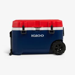 Igloo Trailmate 75Qt Wheeled Cooler, Insulated Hard Shell Ice Chest, Americana