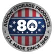 Arrow 10-ft x 10-ft Galvanized steel Metal Storage Shed