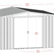 Arrow 10-ft x 8-ft Galvanized steel Metal Storage Shed Arrow 10-ft x 8-ft Galvanized steel Metal Storage Shed
