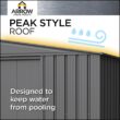 Arrow 10-ft x 8-ft Galvanized steel Metal Storage Shed Arrow 10-ft x 8-ft Galvanized steel Metal Storage Shed