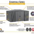 Arrow 10-ft x 8-ft Galvanized steel Metal Storage Shed Arrow 10-ft x 8-ft Galvanized steel Metal Storage Shed