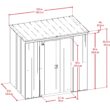 Arrow 6-ft x 4-ft Pent Galvanized steel Metal Storage Shed Arrow 6-ft x 4-ft Pent Galvanized steel Metal Storage Shed