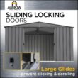 Arrow 8-ft x 10-ft Galvanized steel Metal Storage Shed