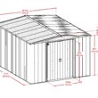 Arrow 8-ft x 10-ft Galvanized steel Metal Storage Shed