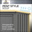 Arrow 8-ft x 10-ft Galvanized steel Metal Storage Shed