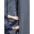 Arrow 12-ft W x 20-ft L x 7-ft H Gray Metal Carport enclosure