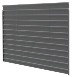 Arrow 0.1-ft W x 20-ft L x 9-ft H Charcoal Metal Carport enclosure