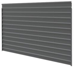 Arrow 0.1-ft W x 24-ft L x 9-ft H Charcoal Metal Carport enclosure