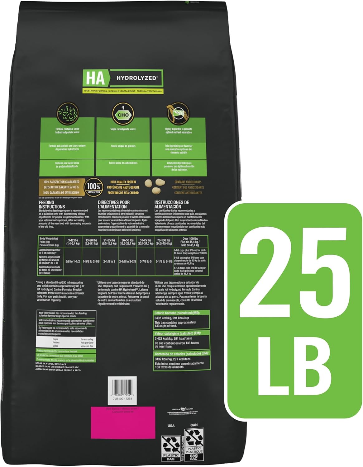 Purina Pro Plan Veterinary Diets HA Hydrolyzed Protein Dog Food Dry Vegetarian Formula - 25 lb. Bag Purina Pro Plan Veterinary Diets HA Hydrolyzed Protein Dog Food Dry Vegetarian Formula - 25 lb. Bag