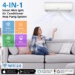 Garvee 11500 BTU Mini Split Air Conditioner and Heat Pump 17 SEER2 115V AC Cools Up to 750 Sq.Ft with Installation Kits Garvee 11500 BTU Mini Split Air Conditioner and Heat Pump 17 SEER2 115V AC Cools Up to 750 Sq.Ft with Installation Kits