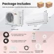 Costway 9000 BTU Mini Split Air Conditioner and Heater with 0.75 Ton Pre-Charged Heat Pump
