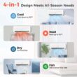 Costway 9000 BTU Mini Split Air Conditioner and Heater with 0.75 Ton Pre-Charged Heat Pump