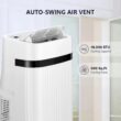 Antarctic Star 8000 BTU DOE 115-Volt Vented Medium Room Portable Air Conditioner with Remote Included