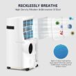 Antarctic Star 8000 BTU DOE 115-Volt Vented Medium Room Portable Air Conditioner with Remote Included