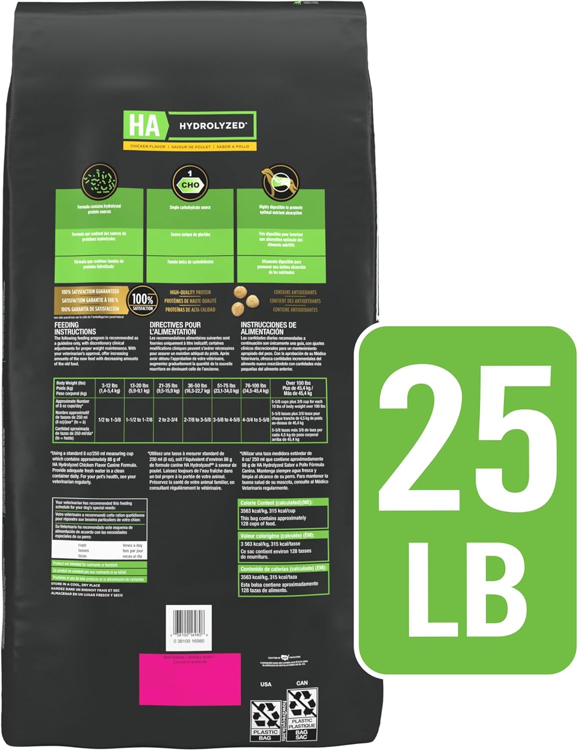 Pro Plan Veterinary Diets Purina HA Hydrolyzed Protein Dog Food Dry Chicken Flavor Formula - 25 lb. Bag Pro Plan Veterinary Diets Purina HA Hydrolyzed Protein Dog Food Dry Chicken Flavor Formula - 25 lb. Bag