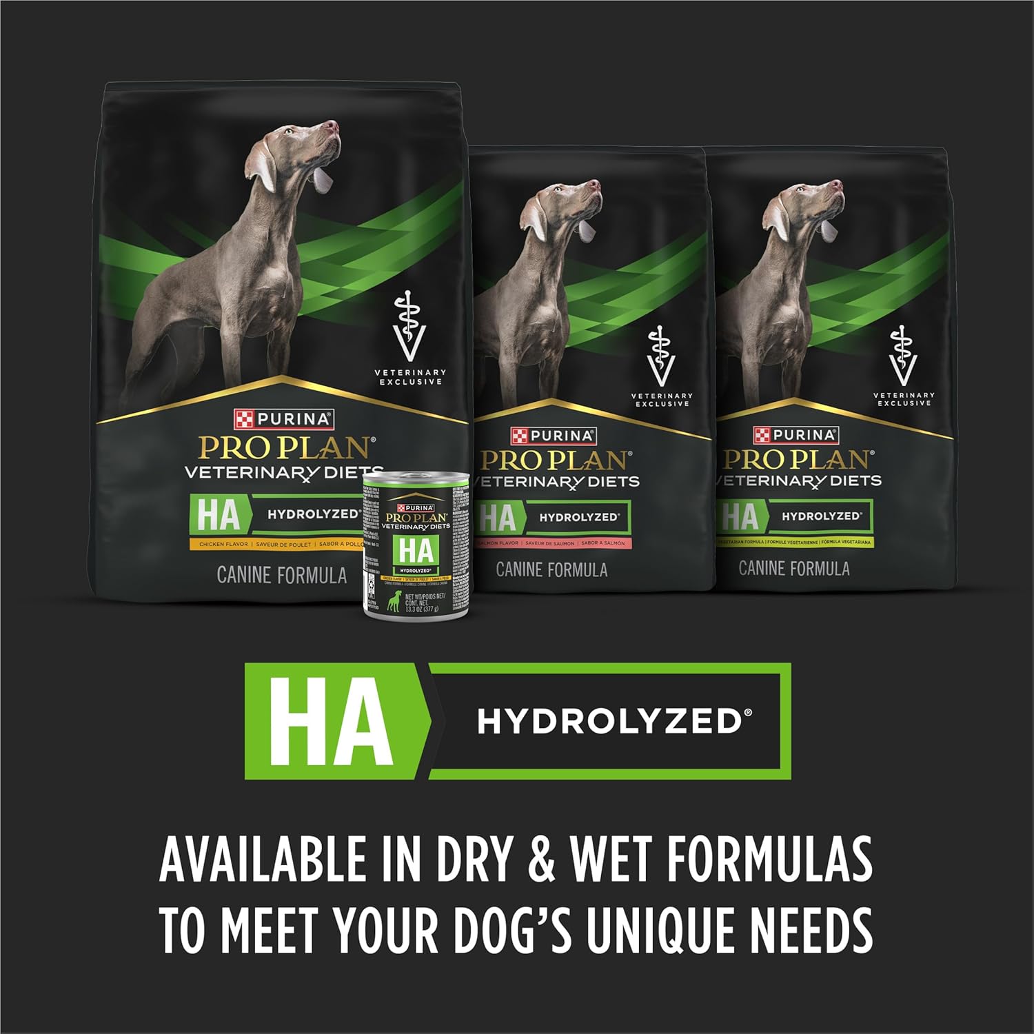 Purina Pro Plan Veterinary Diets HA Hydrolyzed Protein Dog Food Dry Chicken Flavor Formula - 16.5 lb. Bag Purina Pro Plan Veterinary Diets HA Hydrolyzed Protein Dog Food Dry Chicken Flavor Formula - 16.5 lb. Bag