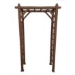 Oakland Living 4.27-ft W x 6.89-ft H Flat Brown Extruded aluminum Garden Arbor