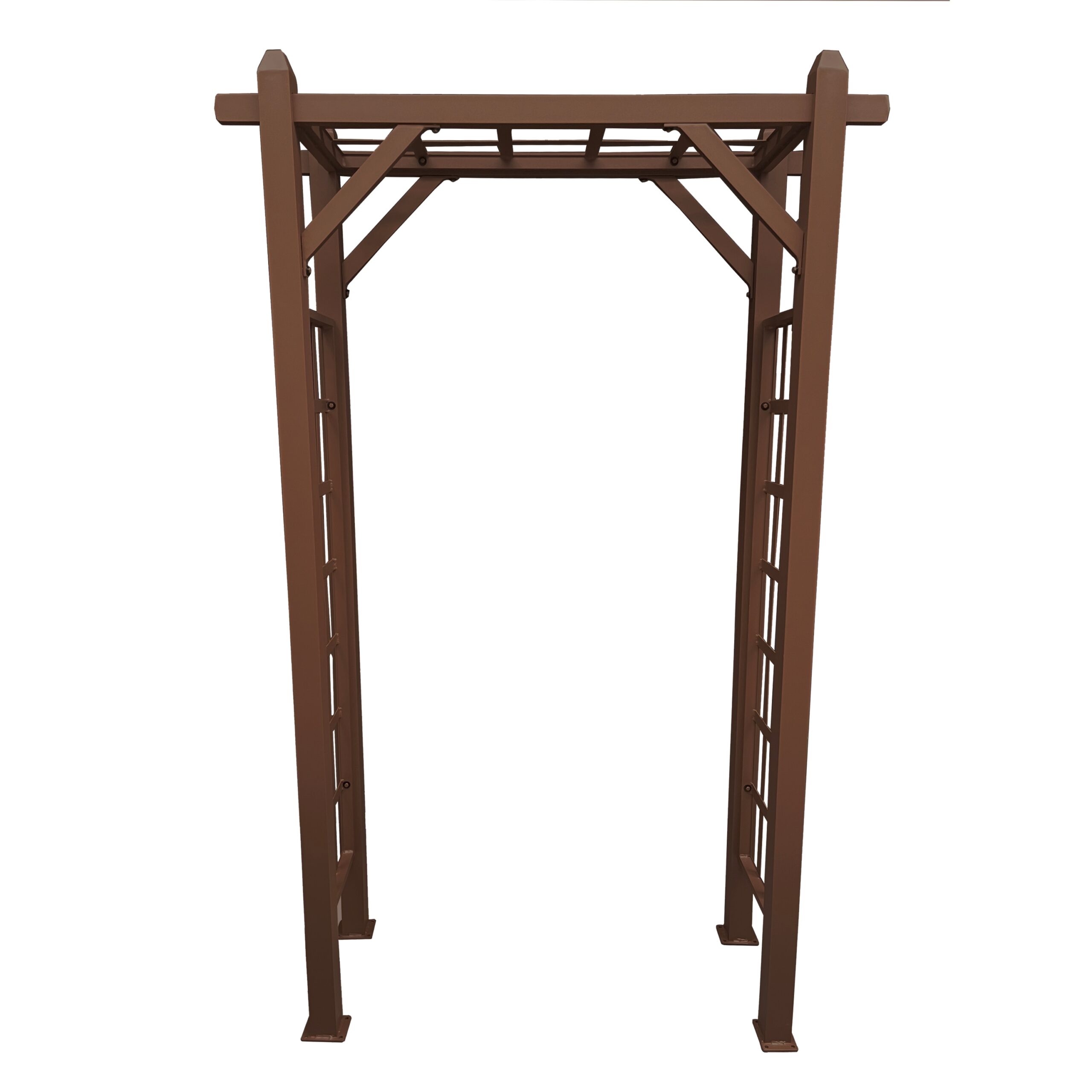 Oakland Living 4.27-ft W x 6.89-ft H Flat Brown Extruded aluminum Garden Arbor Oakland Living 4.27-ft W x 6.89-ft H Flat Brown Extruded aluminum Garden Arbor