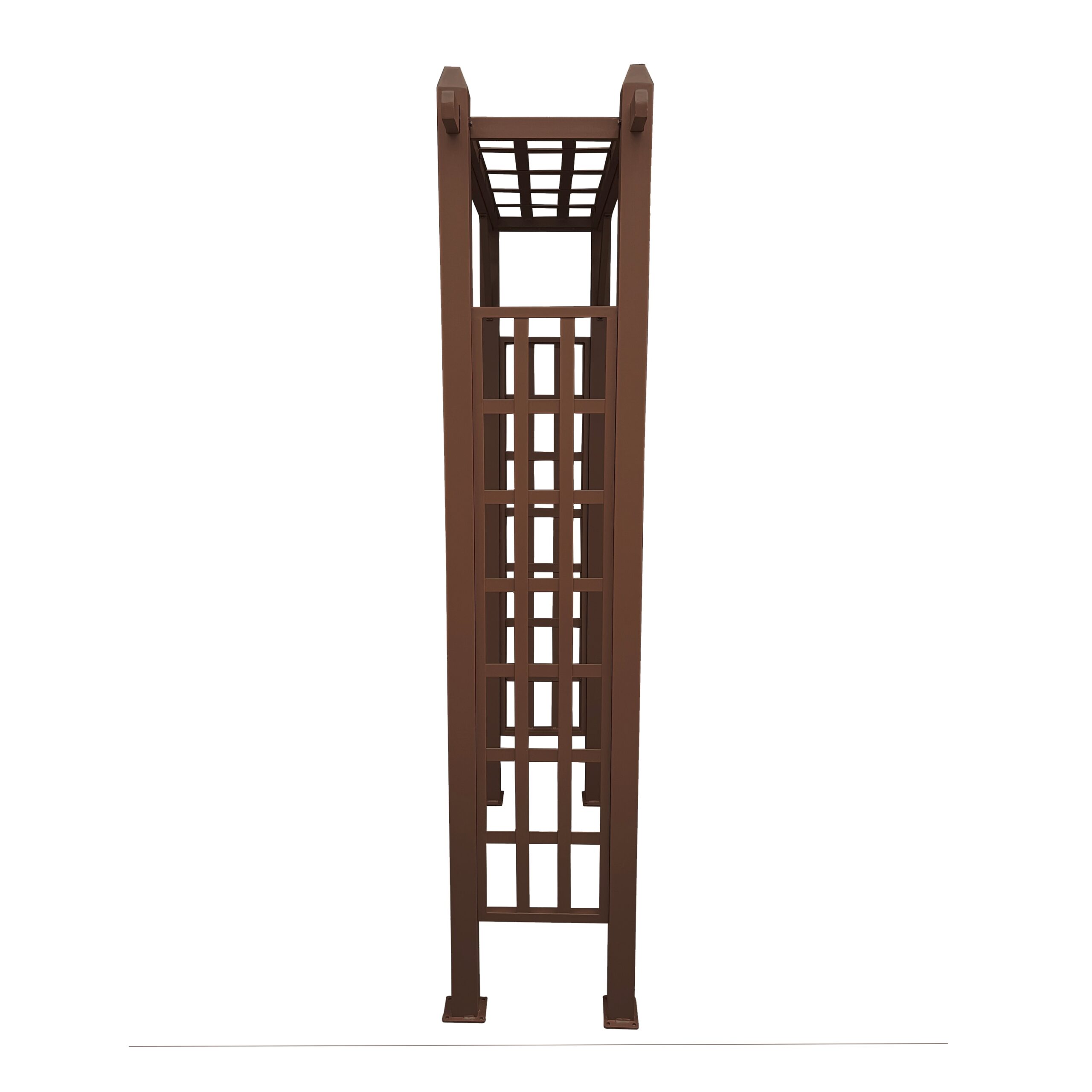 Oakland Living 4.27-ft W x 6.89-ft H Flat Brown Extruded aluminum Garden Arbor Oakland Living 4.27-ft W x 6.89-ft H Flat Brown Extruded aluminum Garden Arbor