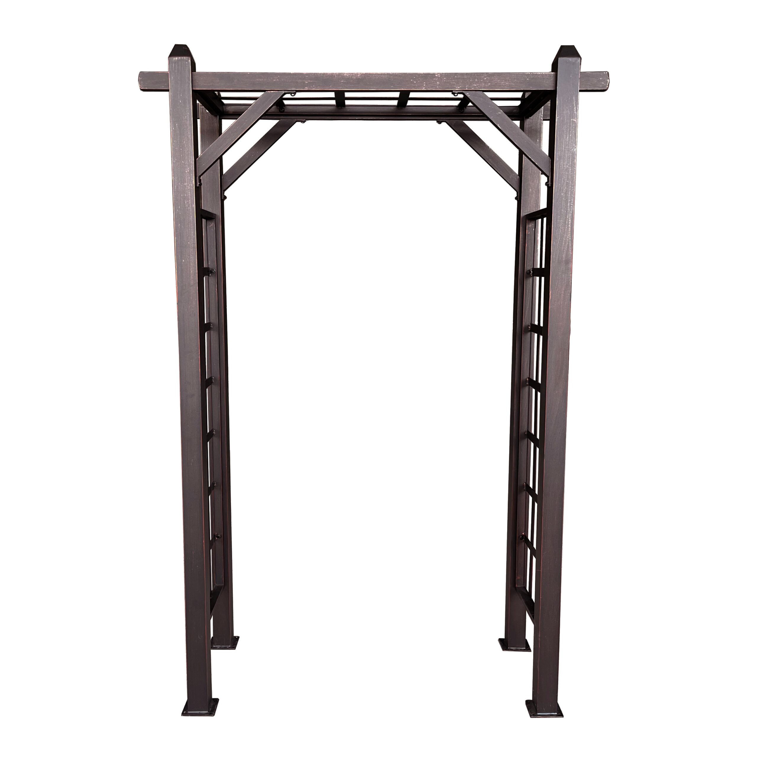 Oakland Living 4.27-ft W x 6.89-ft H Arched Bronze Extruded aluminum Garden Arbor Oakland Living 4.27-ft W x 6.89-ft H Arched Bronze Extruded aluminum Garden Arbor